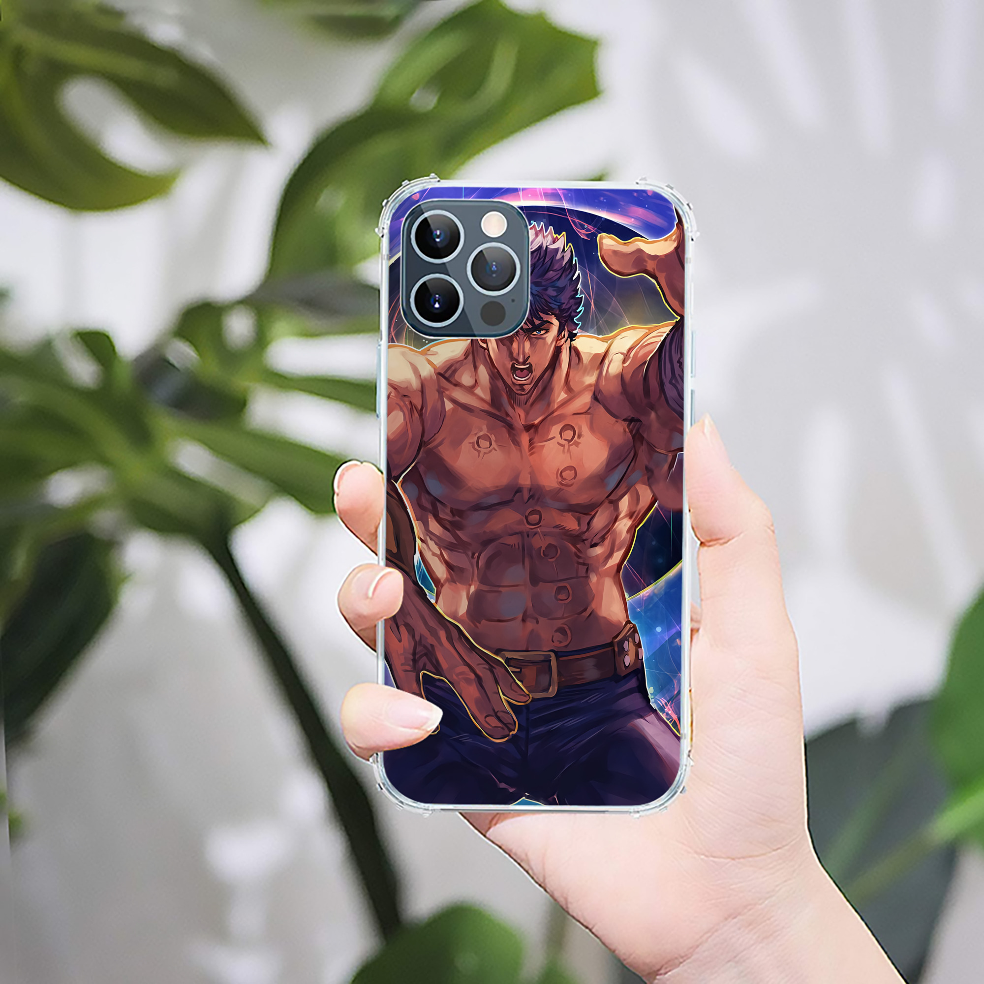 （画像用） 北斗の拳 Fist of the North Star 【iPhone 12シリーズ対応】透明スマホケース（クリアソフトケース）
